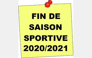 Fin de saison 2020-2021