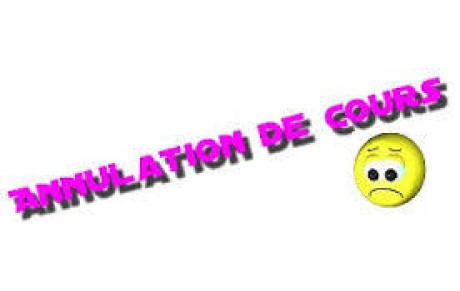 Annulation de cours à Grand Champ